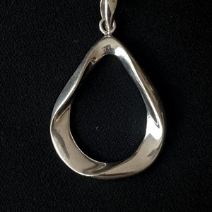 Barse Sterling Silver large pear pendant